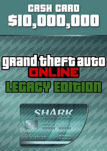 Grand Theft Auto Online (GTA V: Legacy Edition): Megalodon Cash Card PC - Rockstar Games Launcher