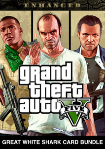 Grand Theft Auto V Enhanced + Great White Shark Card Bundle PC - Rockstar Games Launcher