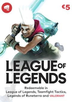 League of Legends Gift Card - 5 EUR (Europe & UK)