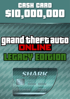 Grand Theft Auto Online (GTA V: Legacy Edition): Megalodon Cash Card PC - Rockstar Games Launcher