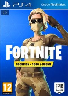 Fortnite Scorpion Skin + 1000 V-Bucks PS4 (EU)