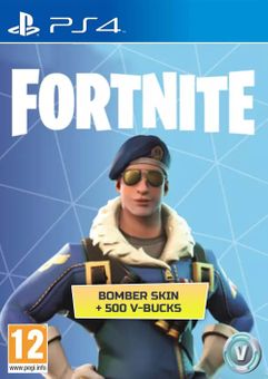 Fortnite Bomber Skin + 500 V-Bucks PS4