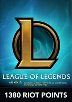 League of Legends 1380 Riot Points (EU & UK - West)