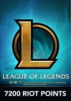 League of Legends 7200 Riot Points (EU & UK - West)