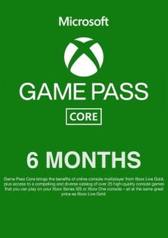 Xbox Game Pass Core - 6 Month Membership (Europe & UK)