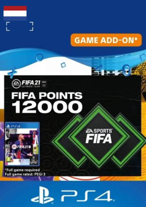 FIFA 21 Ultimate Team 12000 Points Pack PS4/PS5 (Netherlands) FIFA 21 Ultimate Team 12000 Points Pack PS4/PS5 (Netherlands)