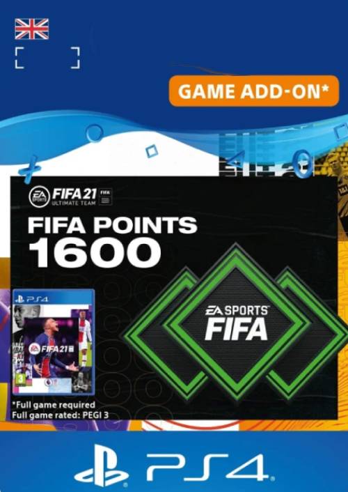 FIFA 21 Ultimate Team 1600 Points Pack PS4/PS5 (UK) FIFA 21 Ultimate Team 1600 Points Pack PS4/PS5 (UK)