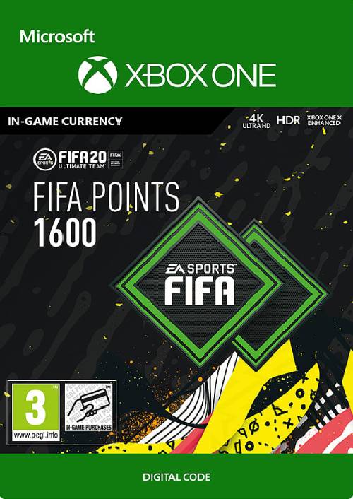FIFA 20 - 1600 FUT Points Xbox One (WW) FIFA 20 - 1600 FUT Points Xbox One (WW)