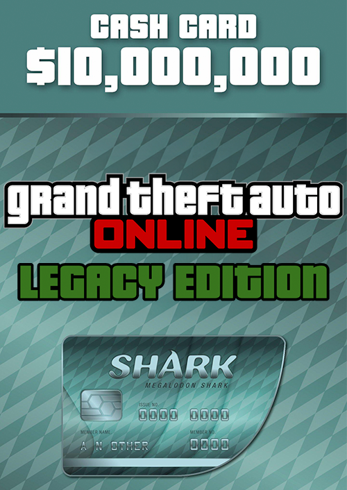 Grand Theft Auto Online (GTA V: Legacy Edition): Megalodon Cash Card PC - Rockstar Games Launcher Grand Theft Auto Online (GTA V: Legacy Edition): Megalodon Cash Card PC - Rockstar Games Launcher