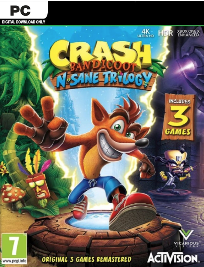 Crash Bandicoot N. Sane Trilogy PC (EU & UK) Crash Bandicoot N. Sane Trilogy PC (EU & UK)