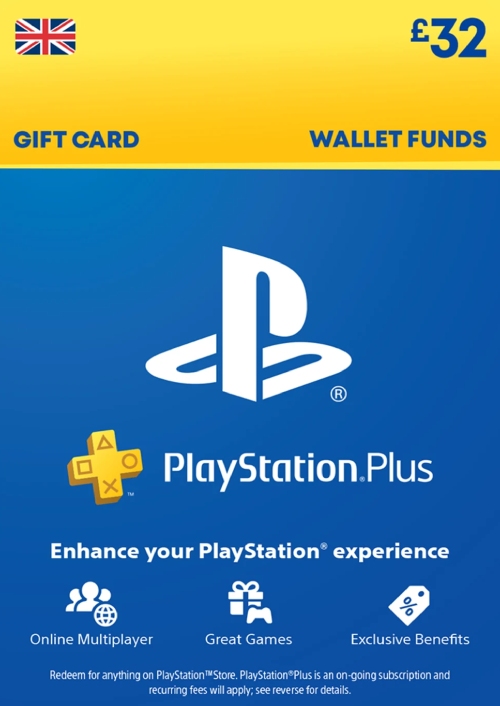PLAYSTATION GIFT CARD - 32 GBP PLAYSTATION GIFT CARD - 32 GBP