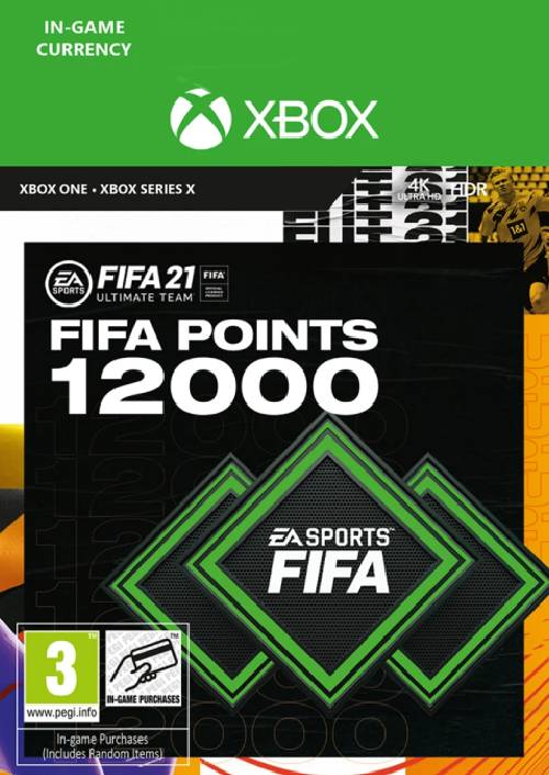 FIFA 21 Ultimate Team 12000 Points Pack Xbox One / Xbox Series X FIFA 21 Ultimate Team 12000 Points Pack Xbox One / Xbox Series X