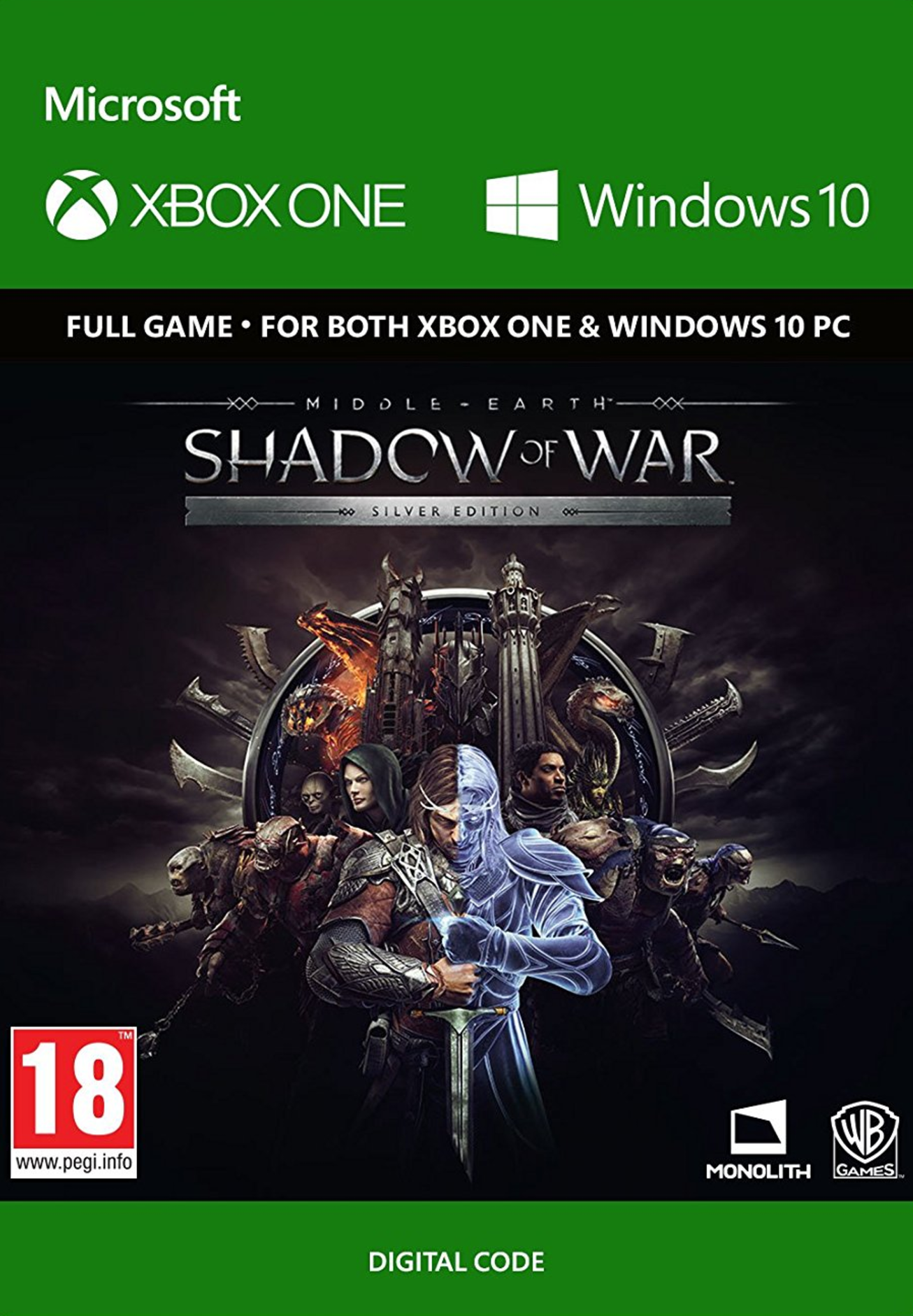 Middle-Earth: Shadow of War Silver Edition Xbox One / PC Middle-Earth: Shadow of War Silver Edition Xbox One / PC