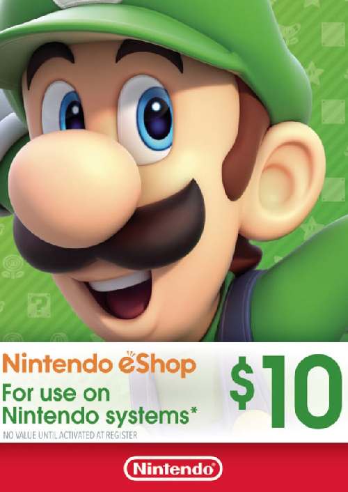 Scheda Nintendo eShop - 10 CAD Scheda Nintendo eShop - 10 CAD