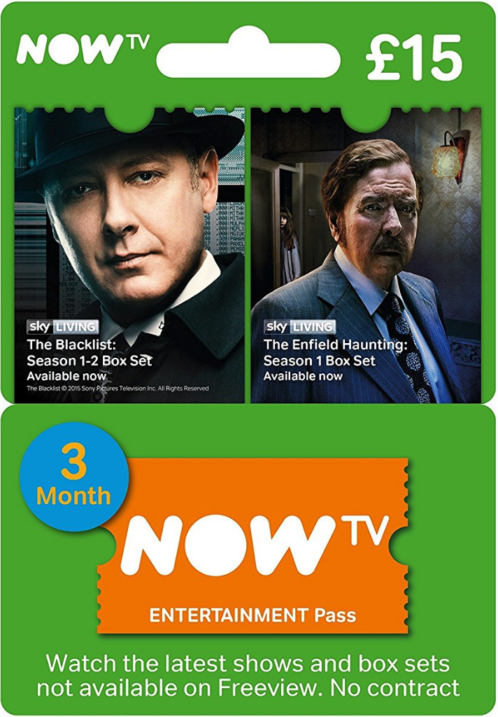 NOW TV - Entertainment 3 Month Pass NOW TV - Entertainment 3 Month Pass