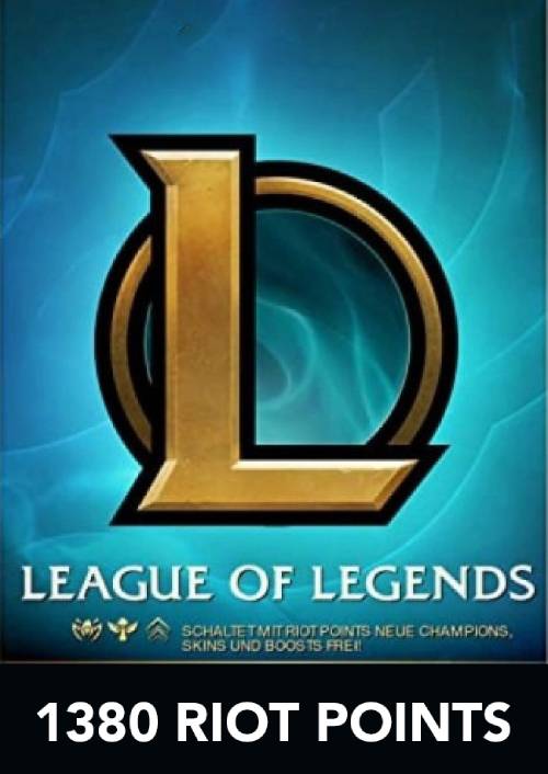 League of Legends 1380 Riot Points (EU & UK - West) League of Legends 1380 Riot Points (EU & UK - West)