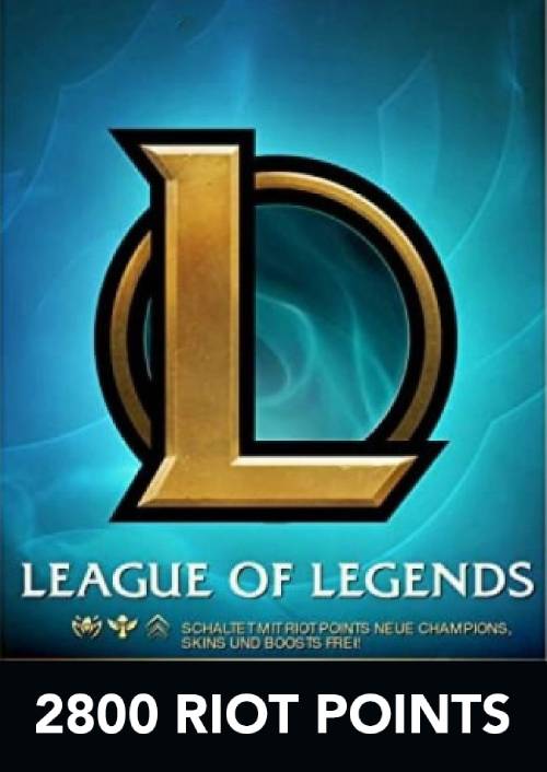 League of Legends 2800 Riot Points (EU & UK - West) League of Legends 2800 Riot Points (EU & UK - West)