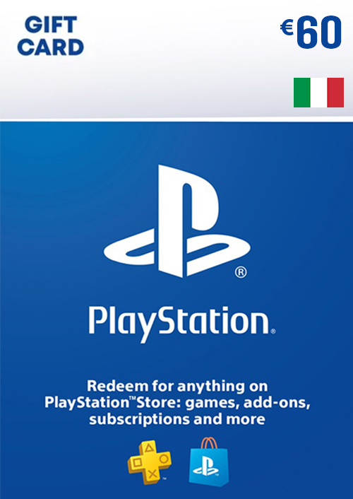 PLAYSTATION STORE GIFT CARD - 60 EUR (Italy) PLAYSTATION STORE GIFT CARD - 60 EUR (Italy)